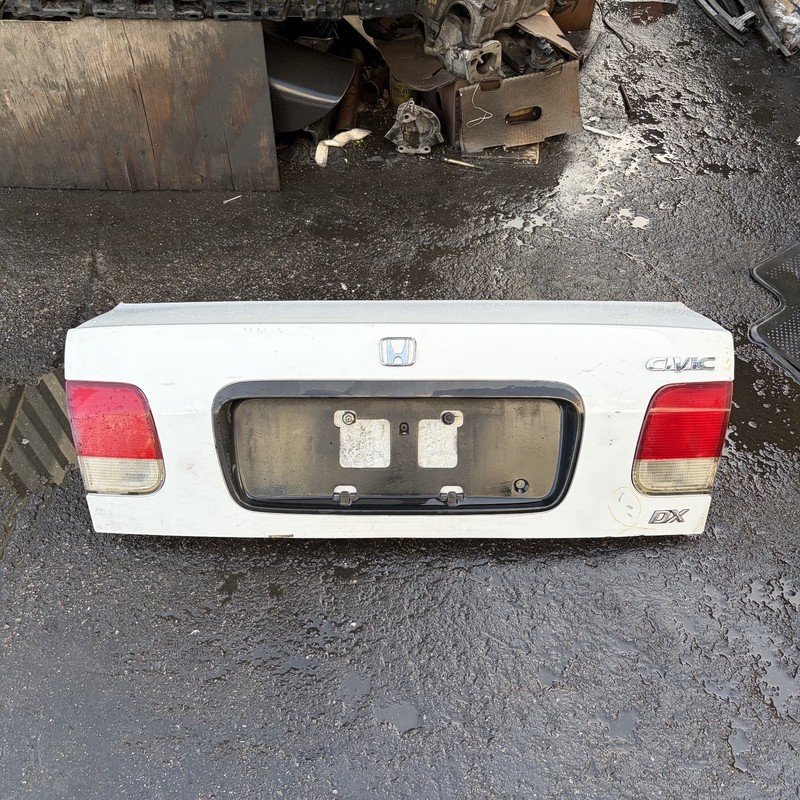 96-98 Honda Civic 4D Trunk Lid White 68500-S01-305ZZ OEM