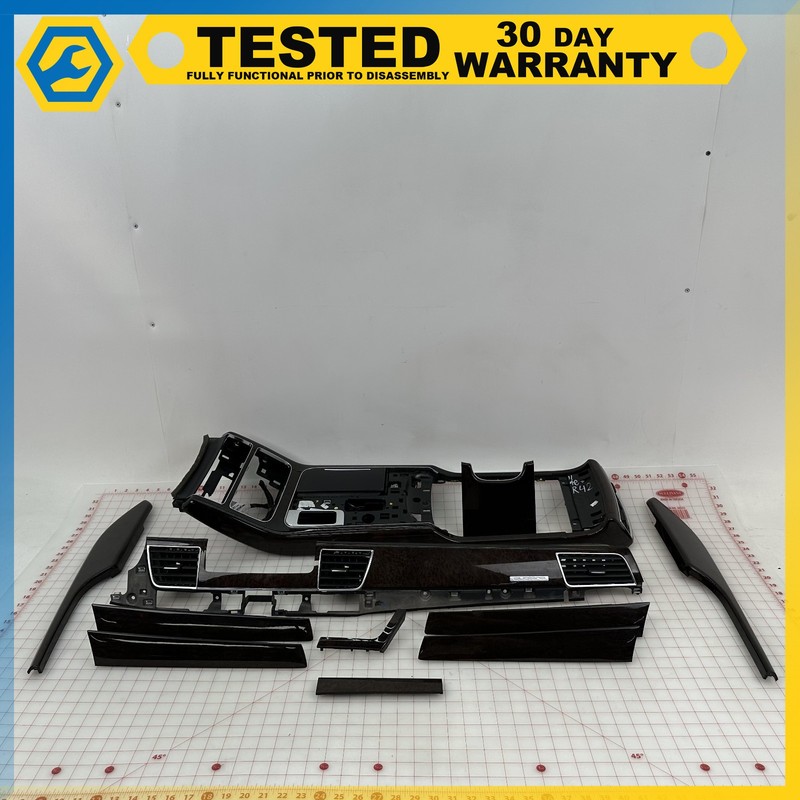 11-14 Audi S8 A8 Quattro DASH DOOR CENTER CONSOLE COVER MOLDING TRIM SET OEM