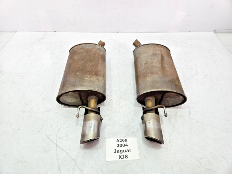✅ 04-07 OEM Jaguar XJ8 Rear Right Left Tail Pipe Exhaust Muffler SET