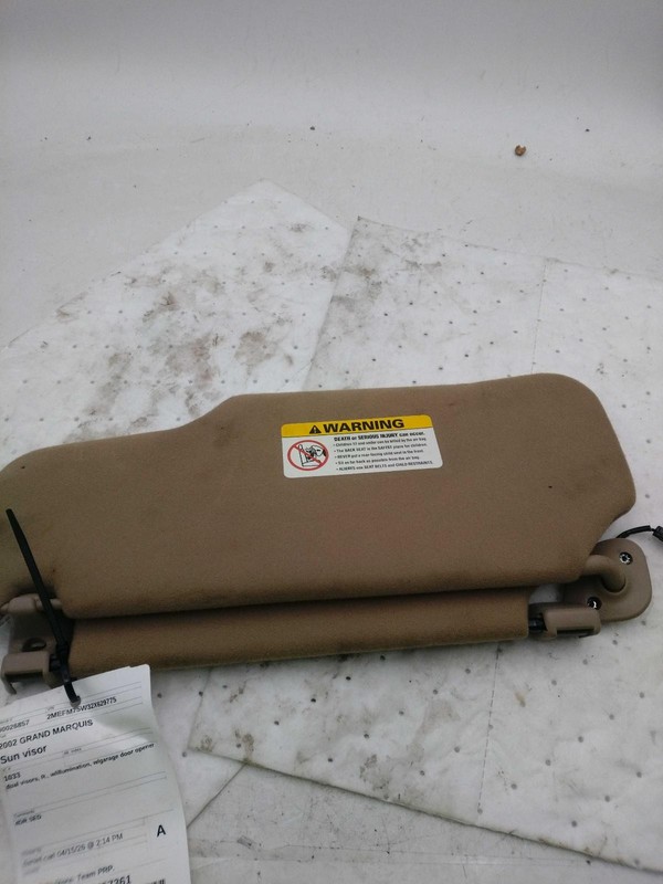 2002 Mercury Grand Marquis Sun Visor OEM Used 4DR SED 185K Mileage