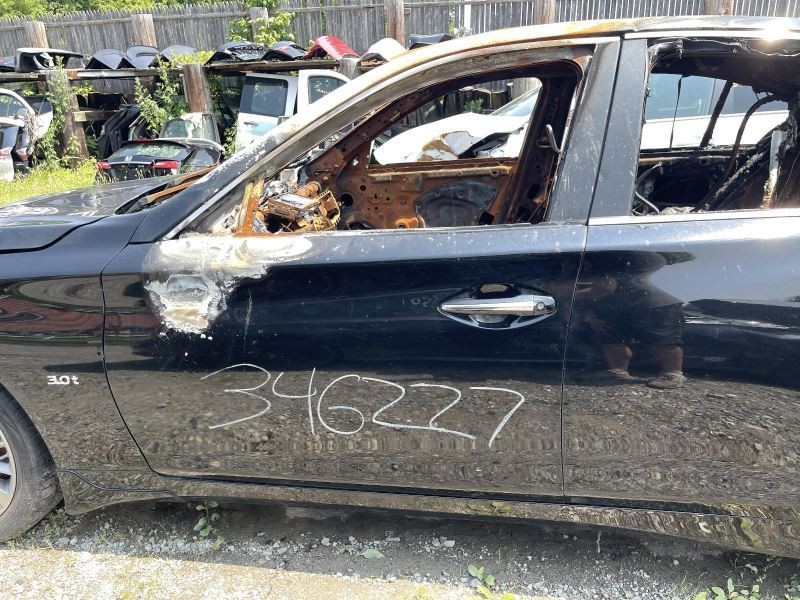 2014-2023 Infiniti Q50 Left Driver Side Front Door Burn Inside Black