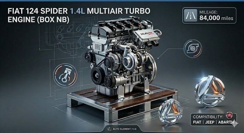 2017-2020 FIAT 124 SPIDER 1.4L MULTIAIR TURBO ENGINE ASSEMBLY 84K MILES OEM