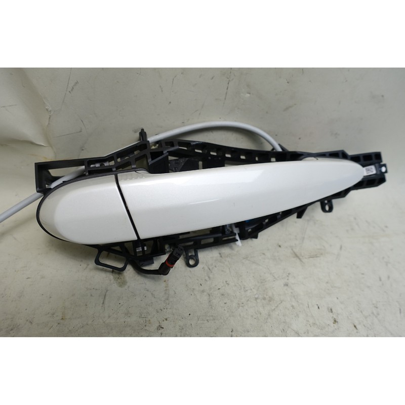 14-20 BMW F34 GT F36 4-Series Right Front Comfort Door Handle Mineral White OEM