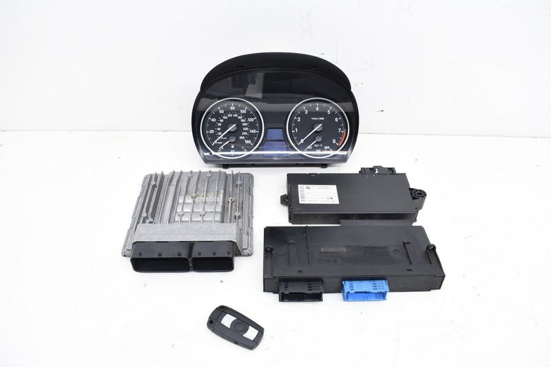 2007 BMW E92 328i RWD AUTO N51 MSV80 ECM ECU DME BCM CAS KEY SET OEM KW79