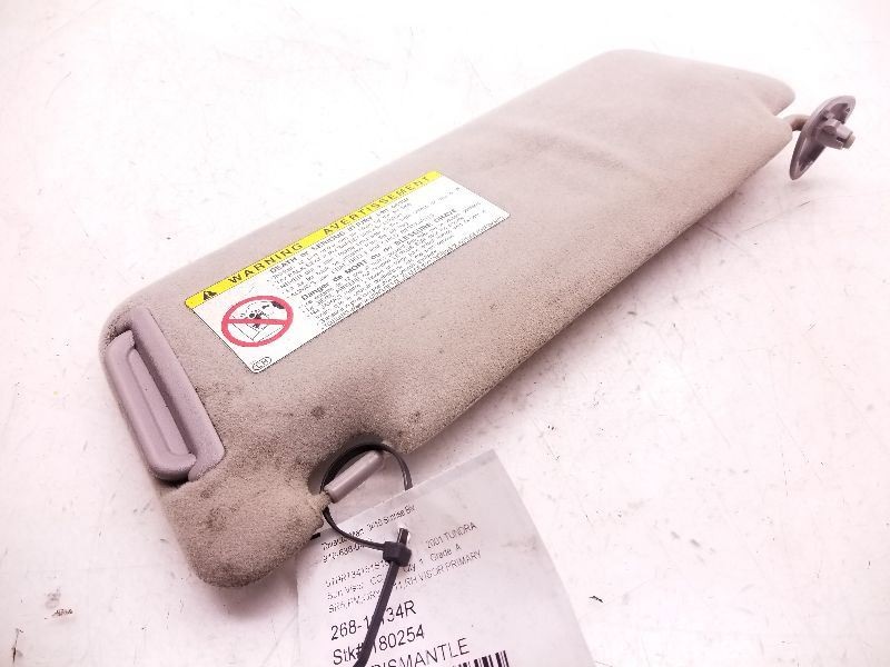 00-02 TOYOTA TUNDRA PASSENGER SIDE SUN SHADE VISOR