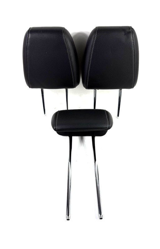 2013-2019 Ford Escape Rear 2nd Row Seat Headrests Set Of 3 Black Leather OEM