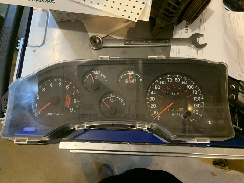 91-94 ECLIPSE TALON 2.0 N/T NT 4G63 INSTRUMENT SPEEDOMETER GAUGE CLUSTER 1G