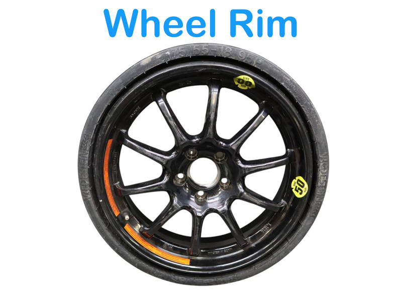 03-11 Mercedes W219 CLS63 SL55 AMG Emergency Spare Wheel Rim W / Tire Black Oem