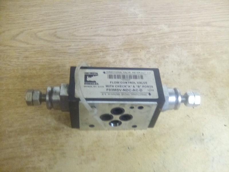 Continental Hydraulics F03MSV-NDC-AC-D Flow Control Valve