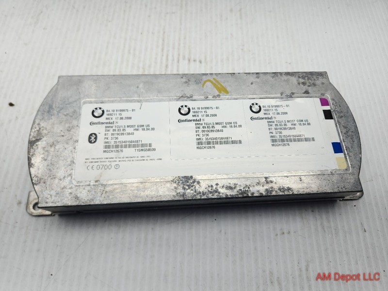 2009 BMW 135i 128i E82 E88 Telematics Bluetooth Phone Control Module 84109199975