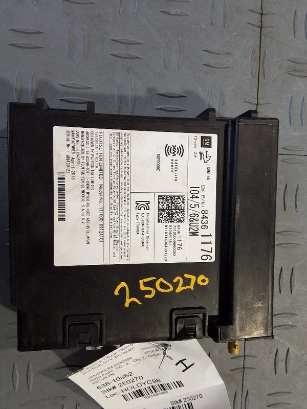 2018-2019 GMC Acadia Radio Receiver ID 84361176