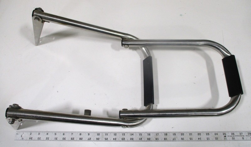 Boat Marine Fold Up 2 Step Stainless Swim Ladder 25"