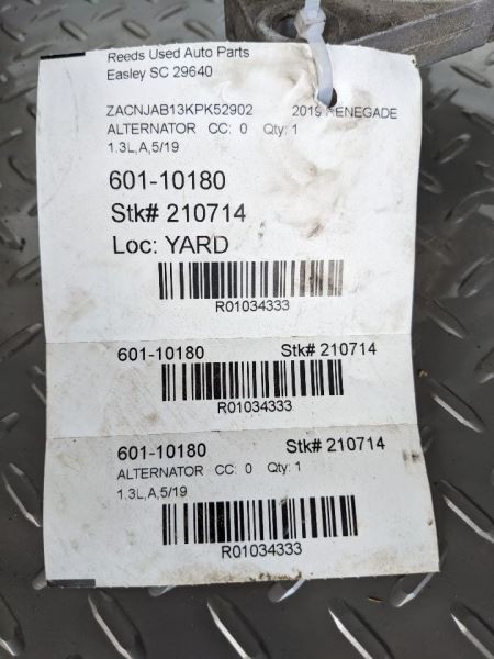 Alternator Fits 19-23 RENEGADE 1034333