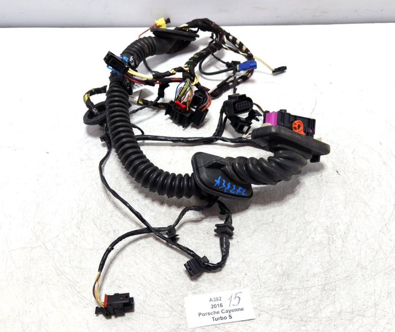 ✅ 11-18 OEM Porsche Cayenne Turbo S 958 Front Left Door Wire Wiring Harness