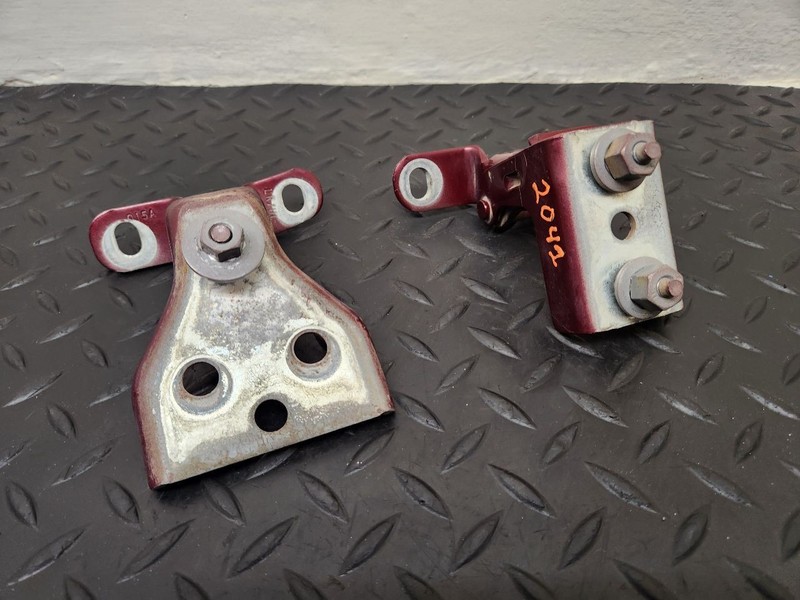 04-14 Ford F150 Front Right Passenger Door Hinges Pair Red OEM 6L3Z-1522810-AA