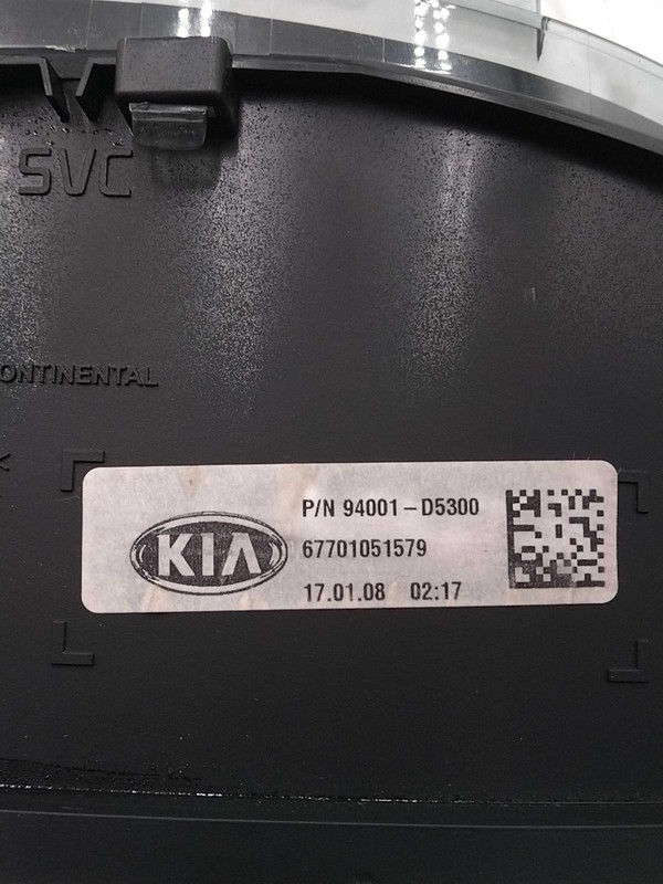 2017 KIA OPTIMA Speedometer Gauge OEM Grey 94001D5300 80K Miles