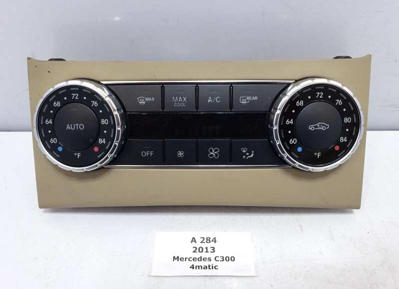 ✅ 12-14 OEM Mercedes W204 C300 C350 C250 AC Heater Climate Control Switch Panel