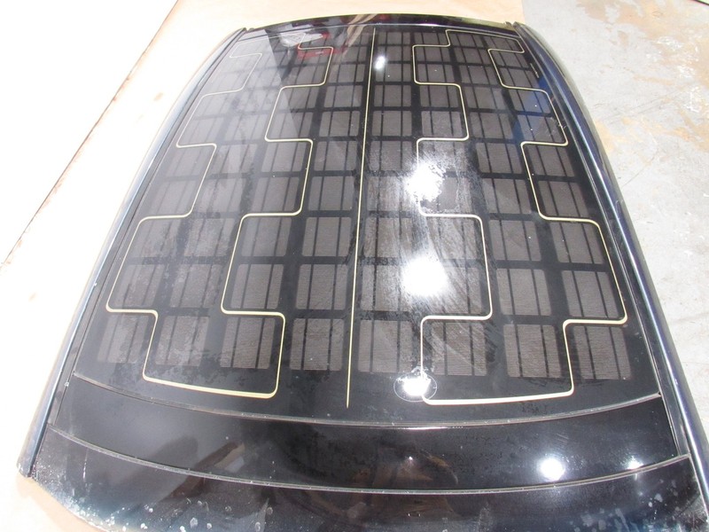11-12 Fisker Karma 2012 Upper Roof Solar Panel Structure Frame ;Y2