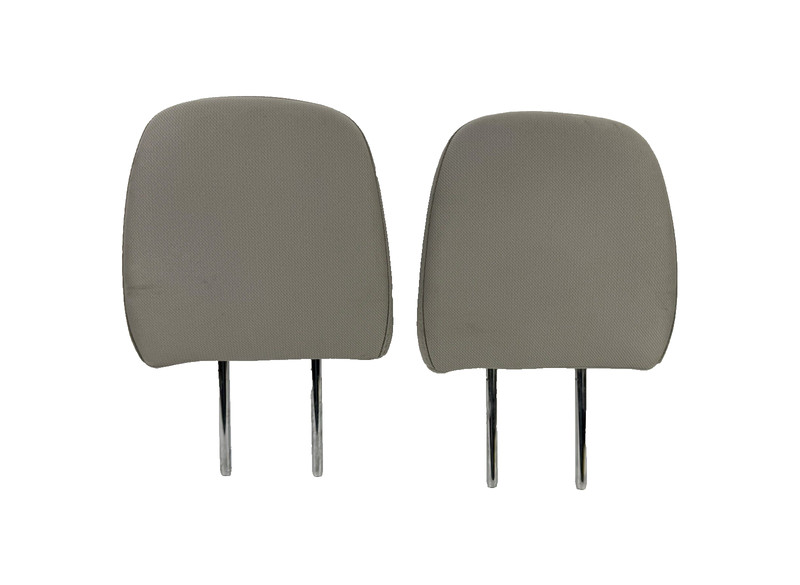 ✅ 09-14 FORD F150 CREW CAB REAR SEAT HEADRESTS STONE GRAY CLOTH OEM