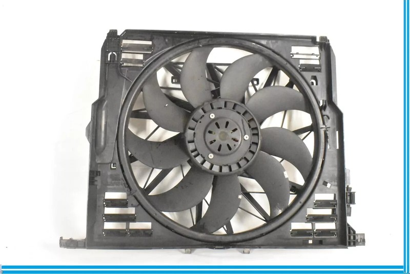 09-15 BMW 750LI F02 Engine Cooling Radiator Fan Motor W/ Shroud OEM