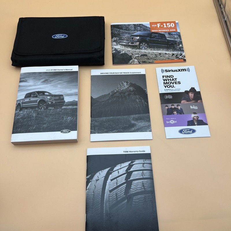 2020 Ford F150 Owners Manual, Supplement, Tire Warranty, With Case OM00988
