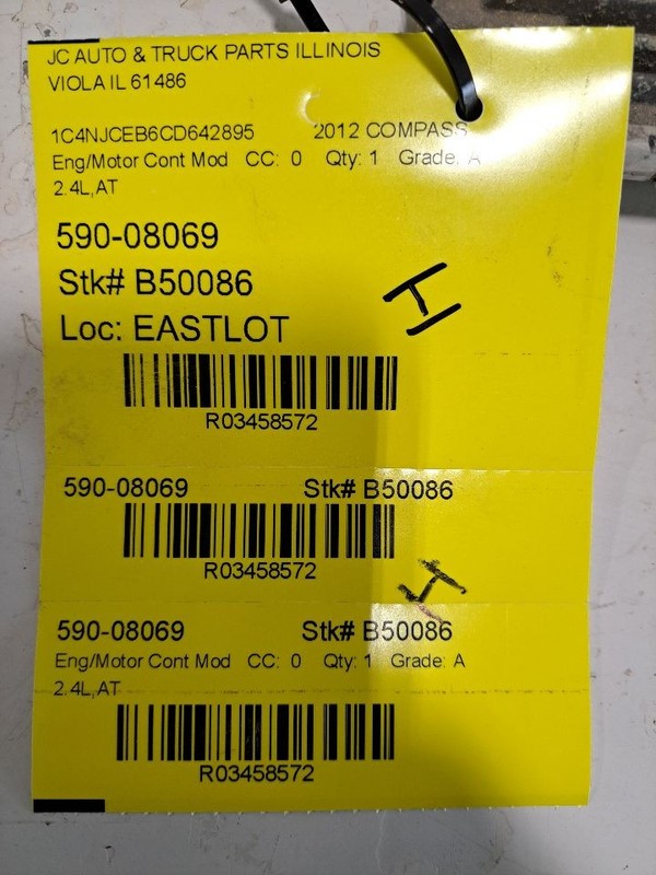 Engine ECM Electronic Control Module Fits 12 COMPASS 3458572