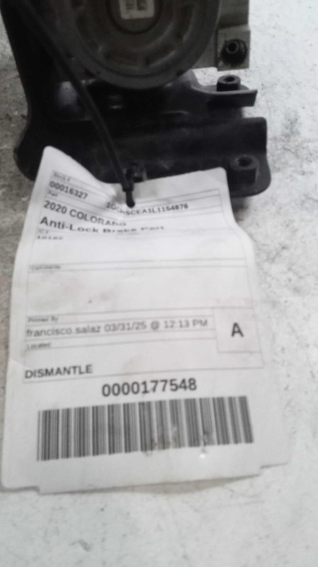 2020 Chevrolet Colorado ABS Hydraulic Assembly OEM 84214766 131K Miles