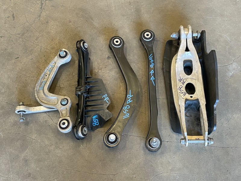 20-24 Audi A5 Sportback Rear Right Pass Upper Lower Control Arm Set AWD OEM 1658