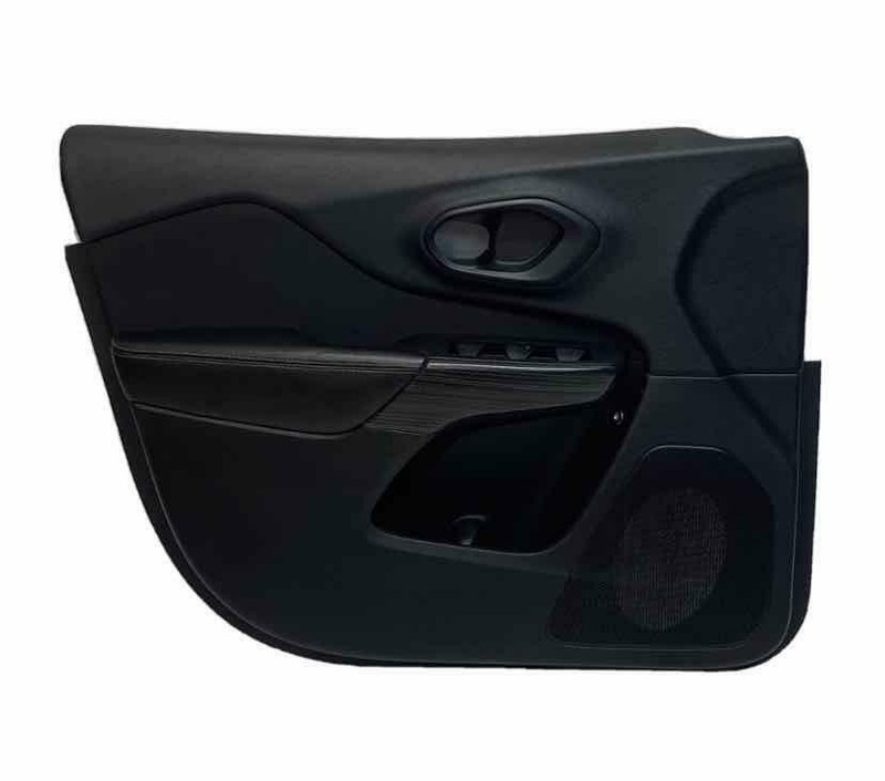 2014 TO 2015 JEEP CHEROKEE FRONT LEFT SIDE DOOR PANEL TRIM ASSY BLACK 1UJ211X9AG