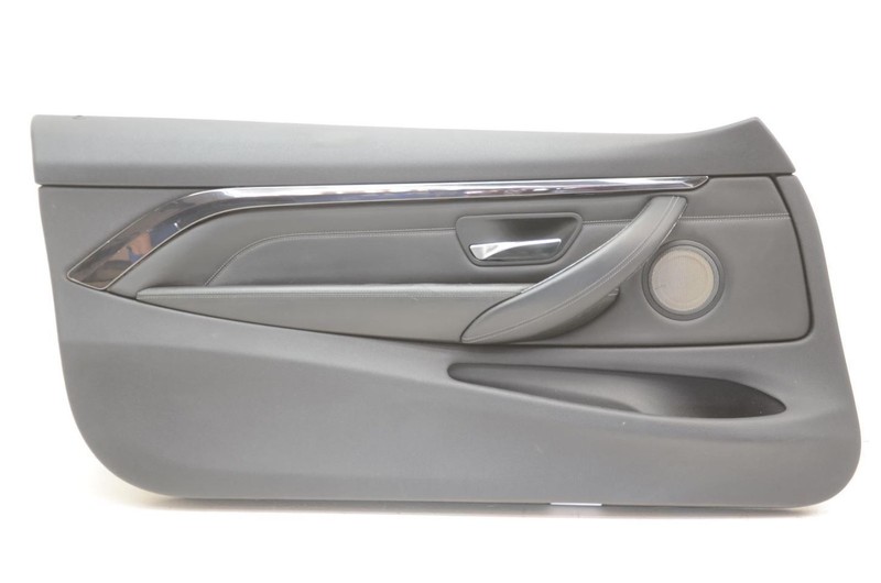 15-20 BMW M4 Coupe Driver Left Front Black Door Trim Panel