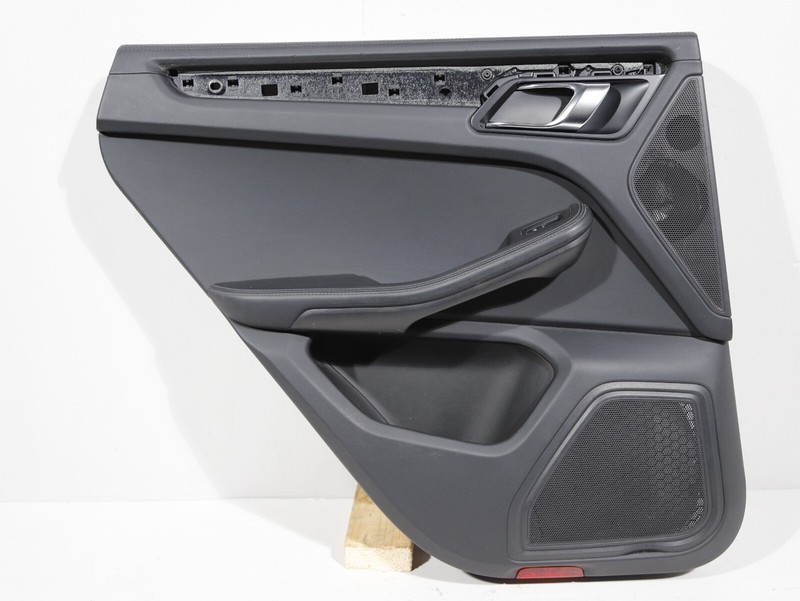 2015-2018 PORSCHE MACAN S 95B REAR LEFT INTERIOR DOOR CARD PANEL COVER BLACK OEM