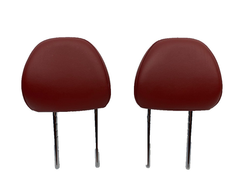 21-24 KIA K5 GT LINE 1ST ROW REAR LEFT & RIGHT HEADRESTS RED OEM A0.64