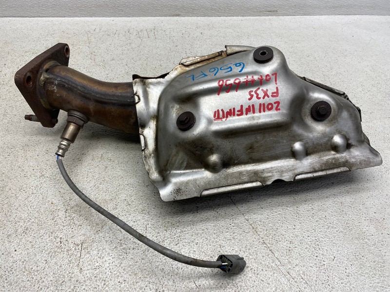 2009-2012 INFINITI FX35 LEFT DRIVER SIDE MUFFLER EXHAUST W/ SHIELD OEM LOT656