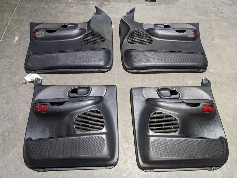 03' F150 Harley Davidson Crew Black Front Rear Set Interior Door Trim Pan1190636