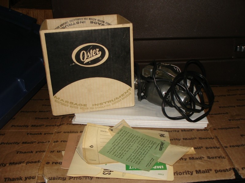 Vintage OSTER Massager Scientific Jr Instrument Modality M6 Junior Handheld USA