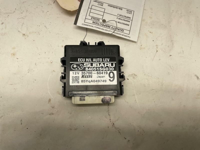 2018 SUBARU FORESTER HEADLIGHT LEVEL MODULE HIGH INTENSITY DISCHARGE 84051SG030