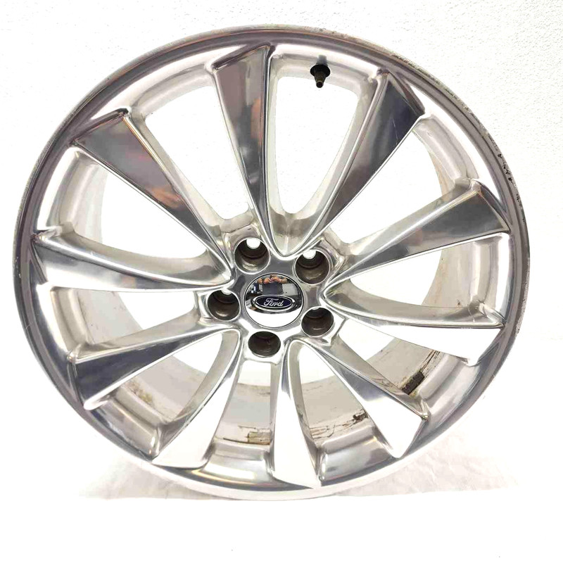 2011 Ford Flex 20x8 10 Spoke Polished Aluminum Rim OEM BE9Z1007A