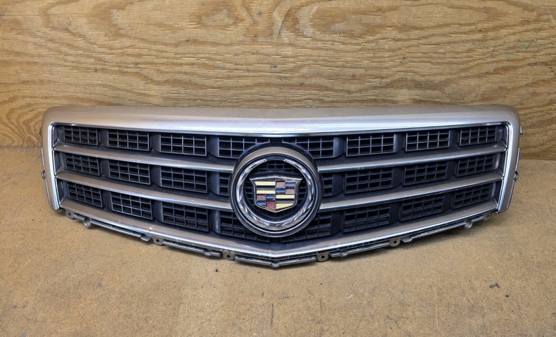 2013 2014 Cadillac ATS Front Bumper Grille Upper W/ Emblem & SHUTTER OEM