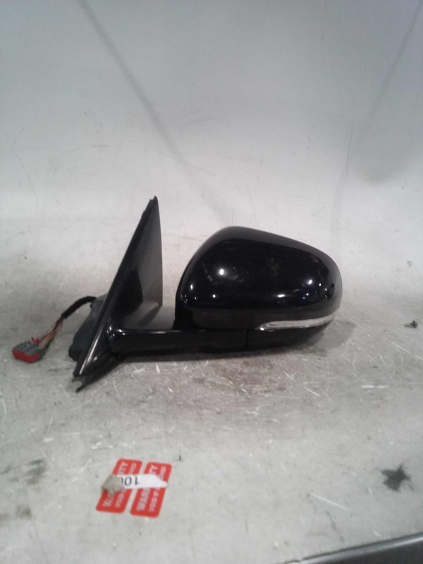 2013 Jaguar XF Left Door Mirror Assembly Black Used OEM 368984 Scratches