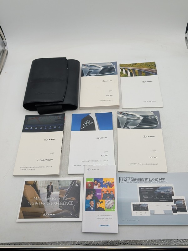 2019 Lexus NX 300 NX300 Owners Manual w/ NAVI (NX300h, AWD F SPORT, 2.5L 195HP)