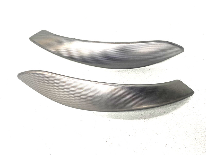 14-16 BMW 428I F32 LEFT AND RIGHT DOOR HANDLE PULL TRIM HEX ALUMINUM OEM #A0.40