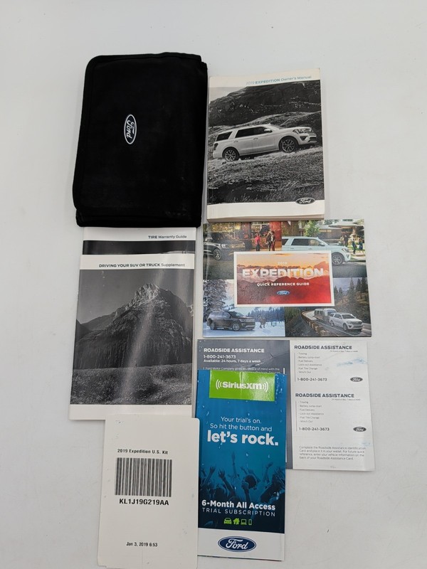 2019 Ford Expedition Owners Manual With Quick Reference Guide & Case