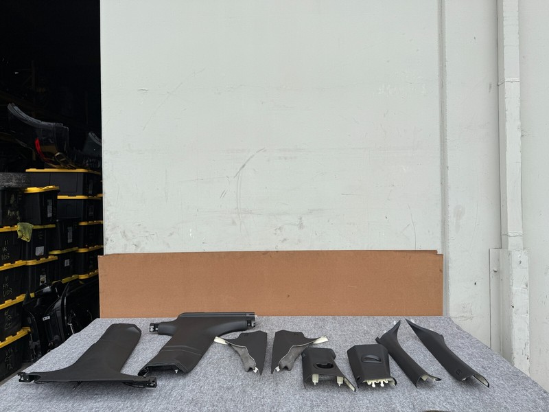 BMW F01 F02 ALPINA B7 2009-2015 OEM A B C INTERIOR PILLAR TRIM SET (BLACK)