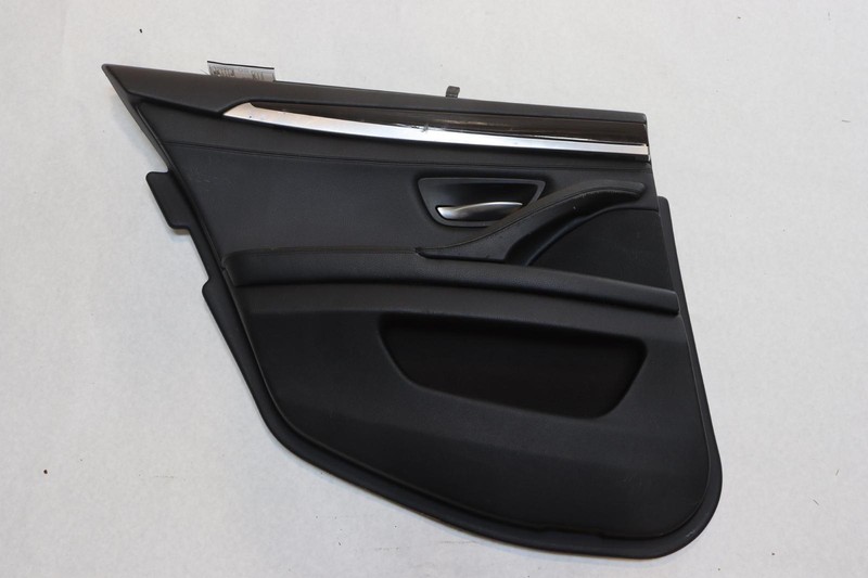 2011-2016 BMW 535I F10 REAR LEFT SIDE DOOR PANEL TRIM BLACK LEATHER OEM