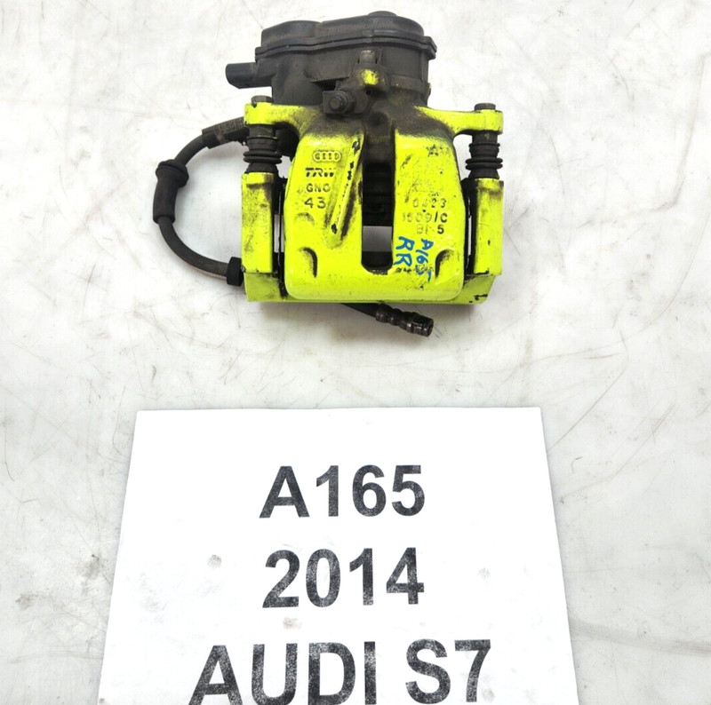 ✅ 2012-2018 OEM Audi A7 S7 Rear Right Passenger Side Brake Caliper Yellow