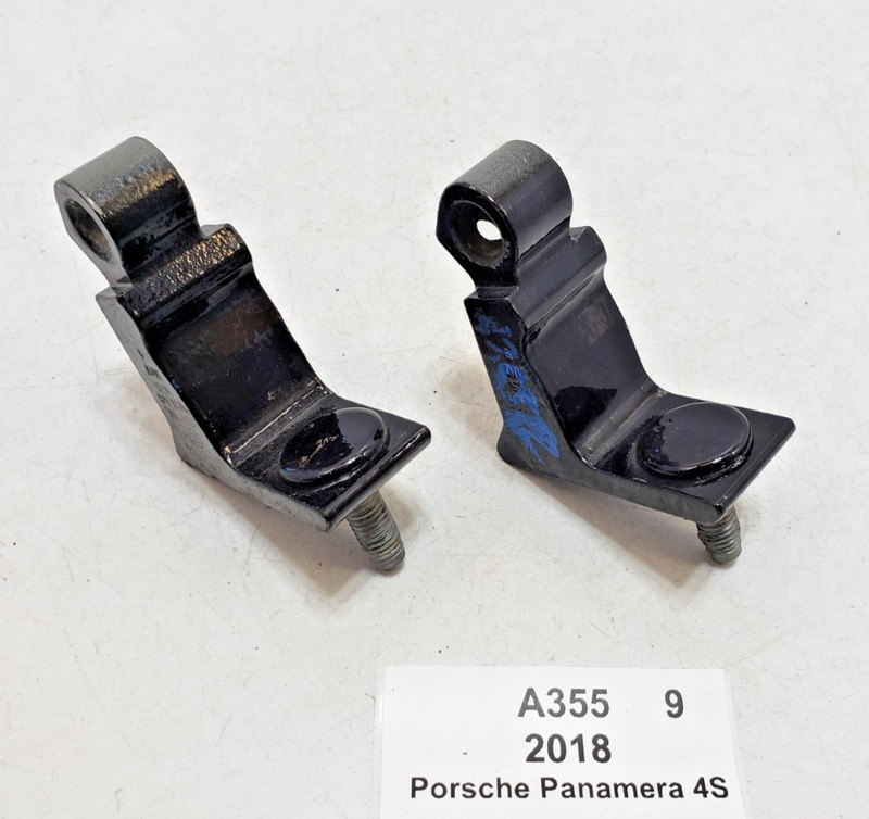 ✅ 17-23 OEM Porsche Panamera 4S 971 Rear Right Passenger Door Hinge Black SET