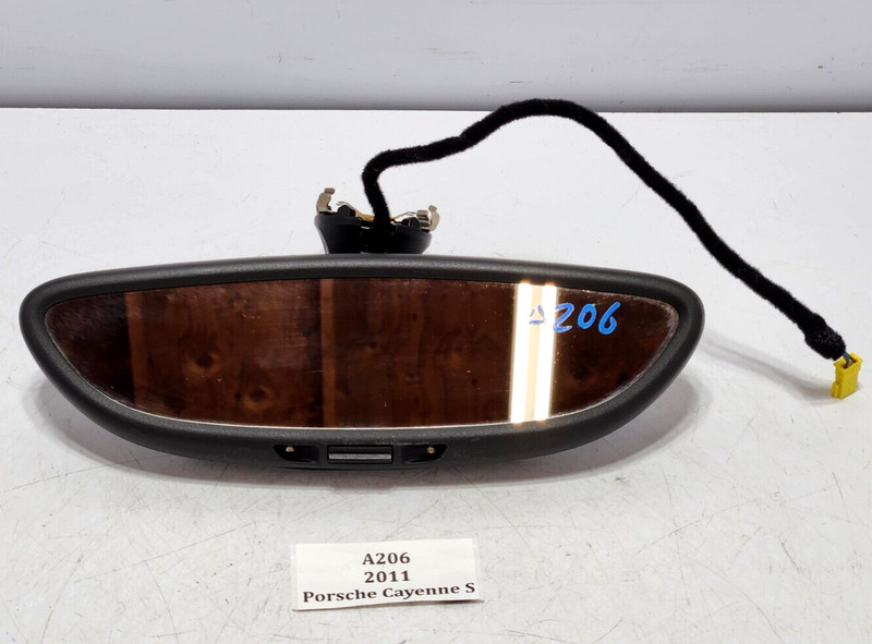✅ 2011-2018 OEM Porsche Cayenne S 958 Interior Rear View Mirror Black