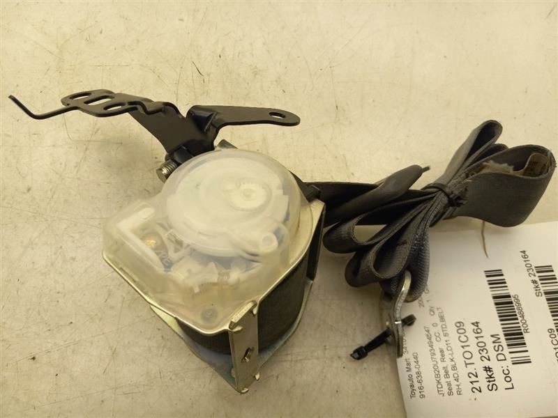 2009 TOYOTA PRIUS 1.5L PASSENGER SIDE REAR SEAT BELT ASSEMBLY